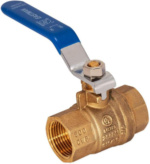 Eastman 3/4 Inch IPS Heavy Duty Full Port Ball Valve, Brass Plumbing Fitting, 20047LF...