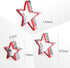 Star Cookie Cutters Set 3pcs Stainless Steel,Food Grade Large & Mini Star Cookie Cutter for Pressing cookie, sandwich and bread...