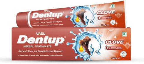 Dentup Herbal Toothpaste with Clove- Nature's care for complete oral hygiene PACK of 2 (100 gm x 2)...