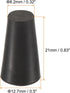 MECCANIXITY Rubber Tapered Plug 8.2mm to 12.7mm Solid Test Tubes Bungs Stopper Black for Lab Home 10 Pieces...