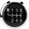 Gear Knob Cover Trim, Car 6 Speed Gear Shift Knob Stick Cover Emblem Badge Trim for T5 T5.1 Gp 2003-2011...