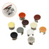 100 Pieces Plastic Round Cam Lock Fastener Cap Cabinet Furniture Connecting Cam Fitting Cap Cam Dowel Cap Cam Lock Nuts Cap Cam Lock Screw Cap Dec...