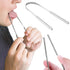 6 pcs Tongue Scraper, BOSOIRSOU Stainless Steel Tongue Cleaners Portable Tongue Brushes Breath Fresher Tool for Adults Kids Oral Care...