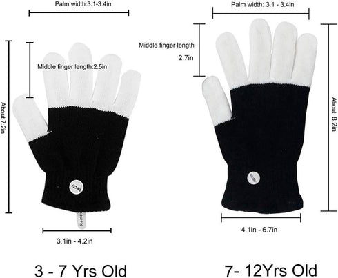Luwint Kids LED Gloves Finger Light up Gloves - Flashing Autistic Cool Toys for Boys Girls, Children 3-7 Years...