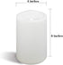 Outdoor Waterproof Flameless Candle with Timer Flickering Large Plastic Battery Operated LED Lantern Light Bright Electric Pillar for Outside Pati...