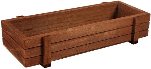 Mumusuki Wooden Succulent Planter Box Pot Holder Flower Home Garden Patio Lawn Rectangle Storage Box Indoor Outdoor...