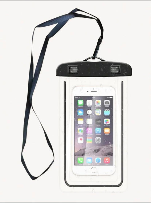 Koda Waterproof Phone Pouch, for Phone or valuables for Beach (2 Pack) (Black)......