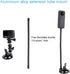 PellKing Suction Cup Mount for Insta360 X3/X2/X, GoPro with 27cm Extension Tube, Double Ball Head Adapter & Soft Silicone Base...