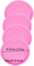 4pc 2.5inch Silicone Resin Car Coaster Mold DIY Crafts Casting Coaster Mold for Homemade Cup Mats, Keychain Charms Molds (6.5 cm Diameter) (DY0173...
