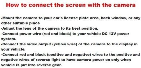 BW 4.3 Inch TFT LCD Screen Adjustable Car Monitor for Vehicle Backup Cameras Security CCTV Camera and Car DVR...