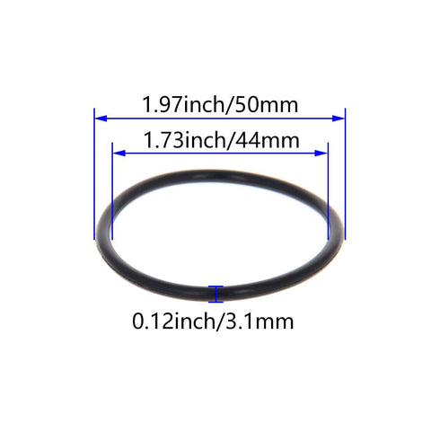 Othmro 10pcs Nitrile Rubber O-Rings, 3.1mm Wire Dia 50mm OD Metric Sealing Nitrile NBR Rubber Washers for Oil or Air Sealing, Professional Plumbin...
