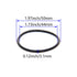 Othmro 10pcs Nitrile Rubber O-Rings, 3.1mm Wire Dia 50mm OD Metric Sealing Nitrile NBR Rubber Washers for Oil or Air Sealing, Professional Plumbin...