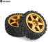 1/10 RC On Road Tires Rubber Rally Tyres and Wheels Rims 12mm Hex for 1/10 Scale RC Racing Drift Car HPI KYOSHO Tamiya XV01 XV02 TA06 TT01 TT02 PT...