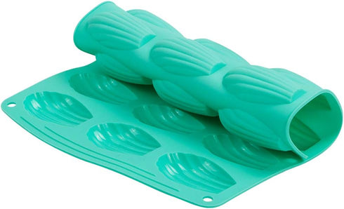 Webake Madeleine Pan 18 Cavity Silicone Madeleine Mold for Small Cake, Candy and Cookies...