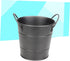 Food Container Small Containers Black Metal Ice Container for Bar Basket Mini Tinplate Bucket Portable Ice Bucket French Fry Bucket Dipping Sauce ...