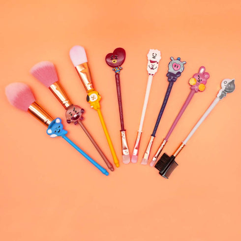 Makeup Brush Set w/Pouch Cosmetic Brushes With Sailor Moon Gems(KS-BTS)...