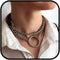 CLOACE Punk Leather Choker Necklace Black Gothic Collar Chokers Necklaces Wide Leathers Costume Jewelry Accessories for Women...