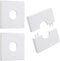3pcs Split Flange Toilet Pipe Flange Cover 28mm/1.1inch, Plumbing Cover Plates Self Adhesive Wall Split Flange Escutcheon Plates, White ABS Kitche...