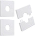 3pcs Split Flange Toilet Pipe Flange Cover 28mm/1.1inch, Plumbing Cover Plates Self Adhesive Wall Split Flange Escutcheon Plates, White ABS Kitche...