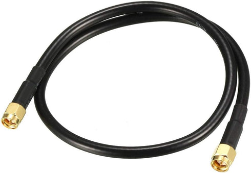 uxcell Antenna Extension Cable SMA Male to SMA Male Coaxial Cable RG58 50 Ohm 1 ft...