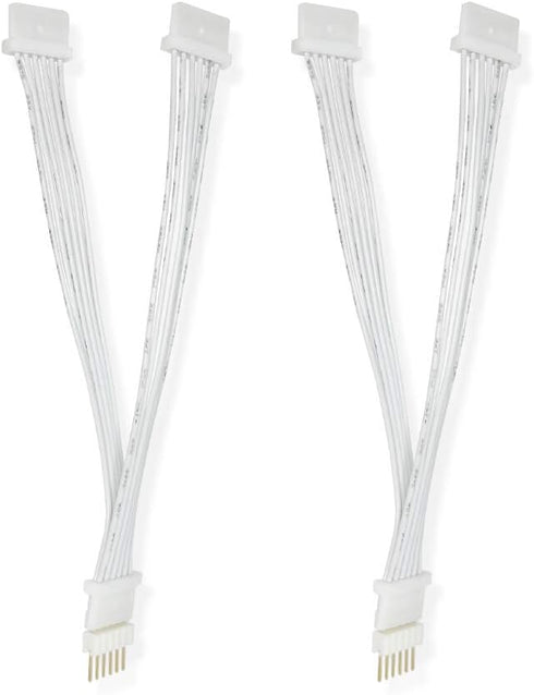 Y-Splitter Extension Cable for Philips Hue Lightstrip V4 Lighting - LED Strip LED Lighting - Extension Cable Power - White, 2 Pieces...