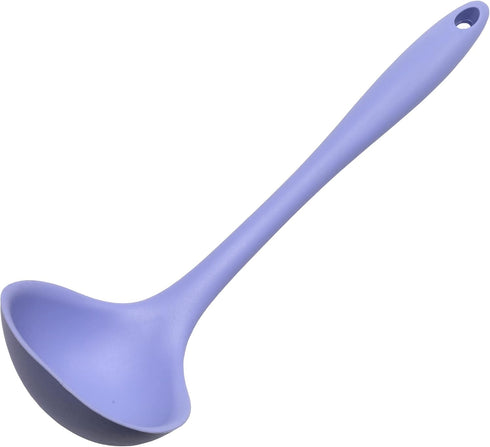 Chef Craft Premium Silicone Cooking Ladle, 11.25 inch, Pastel Blue...