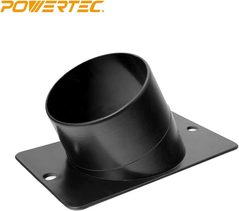 POWERTEC 70153-P2 Angled Dust Port, 4-Inch, 2 PK...