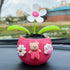 Rose Red Solar Dancing Flower Car Dashboard Decorations - Funny Solar Powered Dancing Flower Pot Flower Swinging Toy for Car Decor Funny Gifts for...