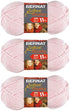 Bernat Softee Chunky 3-Pack Yarn, 2.8oz, Super Bulky 6 Gauge -Baby Pink- Machine Wash & Dry...