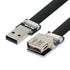 Xiwai 2.0M USB 2.0 Type-A Male to Female Extension Data Flat Slim FPC Cable for FPV & Disk & Scanner & Printer...