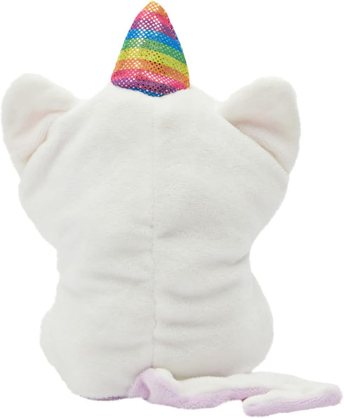 BLUE PANDA Small Reversible Caticorn Plush Toy, Lavender and White Caticorn Plushie with Rainbow Horn (6 x 12 in)...