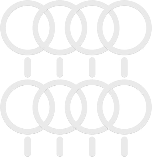 8 Pack Universal Metal Rings Compatible with MagSafe Magnetic Wireless Charger iPhone 15 14 13 Case, Ultra-Thin Adhesive Sticker Rings Car Magnet ...