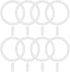 8 Pack Universal Metal Rings Compatible with MagSafe Magnetic Wireless Charger iPhone 15 14 13 Case, Ultra-Thin Adhesive Sticker Rings Car Magnet ...