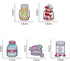 Cartoon Stars Happy Pill Brooch Bottle Enamel Pin Take Care Pill Bottle Enamel Pin Set Love Pill It's OK If You Need Meds Every Day Brooch Badge C...