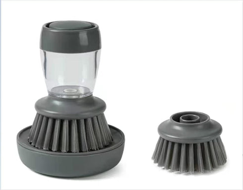 Dishwashing Brush with soap Dispenser, soap Dispensing Palm Brush, dishwashing Kitchen Brush, dishwashing Brush for Washing and Cleaning of pots a...