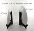 Artliving Black 8 Inch Wood-like Easels Plate Stand Holder Display Stands Picture Frame Stand-Set of 2...
