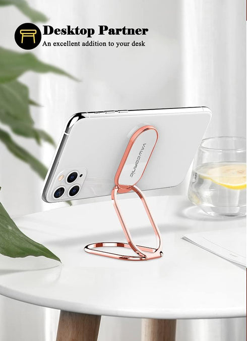 VAWcornic Phone Ring Holder Finger Kickstand, 540° Dual Direction Rotating Phone Grip for iPhone, Samsung, Huawei Smartphone, Tablet, Kindle, Swit...