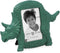 Isaac Jacobs 2” x 3” Resin Dinosaur Picture Frame, Vertical Keepsake Photo Frame with Easel and Hanging Tabs for Tabletop, Desktop & Wall Display ...