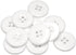 12 Pcs White Buttons for Sewing 0.75 inch Lab Coat Buttons 4 Hole Sewing Buttons 30L Plastic Buttons Uniform Buttons Decorative Buttons for Pants ...
