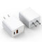 iPhone 15 Charger Block, 2Pack 20W Dual Port PD Fast USB C Wall Charger Adapter + USB A Quick Charging Brick Plug Compatible with iPhone 15/14/13/...