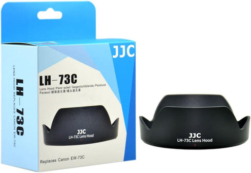 JJC LH-73C Lens Hood Shade for Canon EF-S 10-18mm f/4.5-5.6 is STM Lens Replaces EW-73C (Black)...