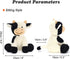 HWD 9.8'' Soft Cow Plush Dolls Stuffed Animals Toys Gifts for Kids, Toddler, Birthday, Valentines, Christmas (Sitting)...