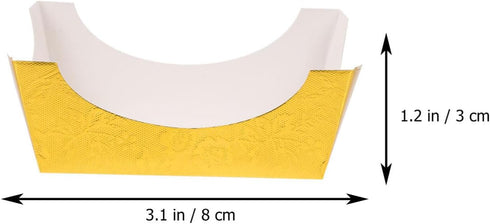 BESTonZON 100pcs Paper Baking Cups Mousse Cake Paper Cups Square Cake Cups Disposable Cake Cups Party Cupcake Liners for Christmas Party Wedding F...