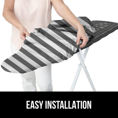 The Original GORILLA GRIP Ironing Board Cover and Pad, Silicone Coating, Thick Scorch Resistant Padding, Heavy Duty Iron Covers Standard Boards, H...