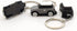 Keyring with MINI Silicone Model, Stylish Cute Adorable, Silver Chain, Achromatic Colors-white,gray...