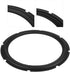 Universal Rim Woofer Bass Loudspeaker Surrounds Circle Foam for Bass Speaker Perforated Rubber Edge Subwoofer Spare Parts (Black)...
