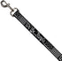 Dog Leash Americana Flag We The People Black White 6 Feet Long 0.5 Inch Wide...