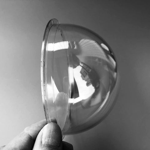 4 Inch Indoor Outdoor CCTV Replacement Acrylic Clear Cover Surveillance Cameras Security Dome Protector Housing Transparent Case, 109x56.2...
