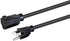 Monoprice Extension Cord - NEMA 5-15P to NEMA 5-15R, 10 Amp, 1250 Watt, 125 Volt, 18AWG, 10 Feet, Black...