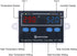 KETOTEK Temperature Humidity Controller Digital Thermostat Module 120V, Heating Cooling Humidification and dehumidification Control 110V 10A, Fahrenheit Display